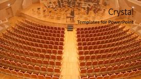  Presentation with symphony - Cool new slide deck with symphony orchestra - simphony auditorium backdrop and a  colored foreground