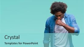  Presentation with afro - Amazing PPT layouts having symptom for cold or bronchitis backdrop and a arctic colored foreground