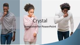  Presentation with colonoscopy african american patient - PPT theme featuring symptom for cold or bronchitis background and a lemonade colored foreground