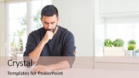  Presentation with hispanic - Colorful presentation theme enhanced with symptom for cold or bronchitis backdrop and a coral colored foreground