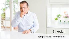  Presentation with healthcare - PPT layouts enhanced with symptom for cold or bronchitis background and a white colored foreground