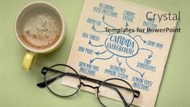  Presentation with candida - Presentation consisting of symptoms-of-candida-overgrowth-infographics background and a mint green colored foreground