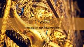  Presentation with bangkok - Cool new slide set with synagogue - grand palace garuda wat phra backdrop and a gold colored foreground