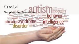  Presentation with social disorder - Amazing PPT theme having synapse - concept conceptual childhood autism syndrome backdrop and a  colored foreground