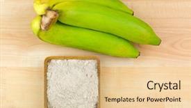  Presentation with fruit banana - Cool new slides with synbiotic dried banana fruit powder backdrop and a lemonade colored foreground