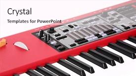  Presentation with symphony orchestra - Slides with symphony orchestra - synthesizer background and a white colored foreground