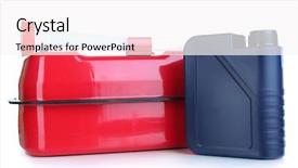  Presentation with diesel - Slide set featuring wooden background in rustic background and a tawny brown colored foreground