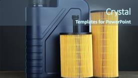  Presentation with motor oil - Cool new PPT layouts with military family reunited on a backdrop and a  colored foreground.