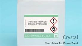  Presentation with energy coal - Theme enhanced with synthetic-fuel-made-from-coal background and a sky blue colored foreground