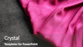  Presentation with textile - Cool new slides with synthetic textile on dark background backdrop and a dark gray colored foreground
