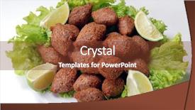  Presentation with syria - PPT layouts with syria - delicious lebanese kibbe background and a tawny brown colored foreground