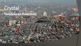  Presentation with syria - PPT theme consisting of syria - evening view of city damascus background and a gray colored foreground