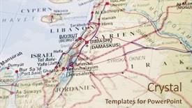  Presentation with syria - Beautiful presentation featuring syria - map of dimashq backdrop and a lemonade colored foreground