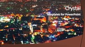  Presentation with syria - PPT layouts having syria - night damascus view background and a tawny brown colored foreground