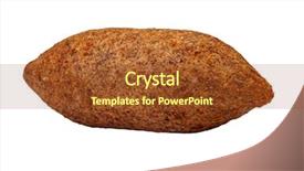  Presentation with snack - PPT theme having syria - quibe brazilian snack background and a tawny brown colored foreground
