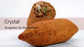  Presentation with snack - Cool new presentation with syria - snack fried kibbe backdrop and a red colored foreground