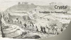  Presentation with expedition - Slides with syria old illustration create background and a light gray colored foreground
