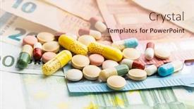  Presentation with syringe - PPT layouts with syringe-and-euro-money-healthcare background and a lemonade colored foreground