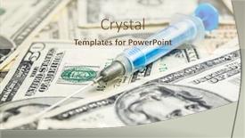  Presentation with syringe - Cool new theme with syringe-and-usa-dollars-money backdrop and a lemonade colored foreground