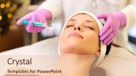  Presentation with acid - Amazing presentation theme having syringe doing hyaluronic acid backdrop and a lemonade colored foreground