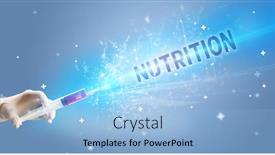  Presentation with medical hand - Amazing presentation theme having syringe-medical-injection-in-hand backdrop and a light blue colored foreground