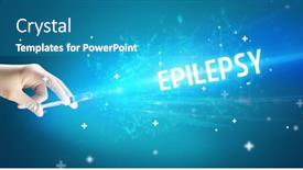  Presentation with medical hand - Colorful PPT layouts enhanced with syringe-medical-injection-in-hand backdrop and a teal colored foreground