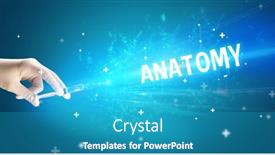  Presentation with medical hand - Slide set with syringe-medical-injection-in-hand background and a teal colored foreground