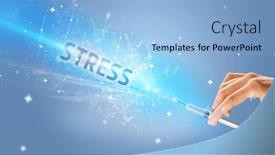  Presentation with medical hand - PPT layouts with syringe-medical-injection-in-hand background and a light blue colored foreground