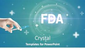  Presentation with fda - Slides featuring syringe-needle-with-virus-vaccine background and a teal colored foreground