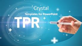  Presentation with vaccine - Slide deck with syringe-needle-with-virus-vaccine background and a teal colored foreground