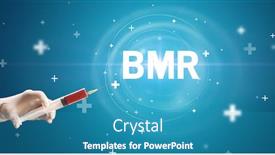 Presentation with bmr - Beautiful presentation featuring syringe-needle-with-virus-vaccine backdrop and a teal colored foreground