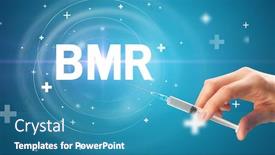  Presentation with bmr - PPT theme having syringe-needle-with-virus-vaccine background and a teal colored foreground