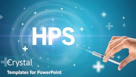  Presentation with vaccine - PPT theme with syringe-needle-with-virus-vaccine background and a teal colored foreground