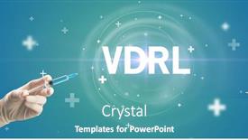  Presentation with vaccine - Amazing theme having syringe-needle-with-virus-vaccine backdrop and a teal colored foreground