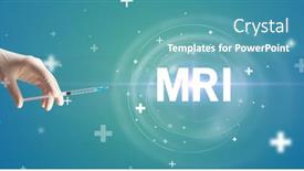  Presentation with mri - Colorful slides enhanced with syringe-needle-with-virus-vaccine backdrop and a teal colored foreground