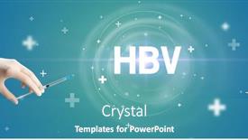  Presentation with needle - Beautiful slides featuring syringe-needle-with-virus-vaccine backdrop and a teal colored foreground