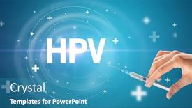  Presentation with needle - Theme enhanced with syringe-needle-with-virus-vaccine background and a teal colored foreground