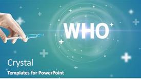  Presentation with needle - Slide set with syringe-needle-with-virus-vaccine background and a teal colored foreground