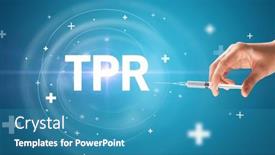  Presentation with needle - PPT theme featuring syringe-needle-with-virus-vaccine background and a teal colored foreground