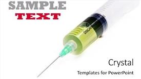  Presentation with fluid - Cool new presentation with syringe with green fluid backdrop and a white colored foreground