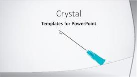  Presentation with injection - Beautiful presentation featuring syringe-with-injection-solution backdrop and a white colored foreground