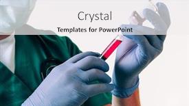  Presentation with covid vaccine - Colorful PPT theme enhanced with syringe-with-vaccine-pandemic-covid backdrop and a white colored foreground