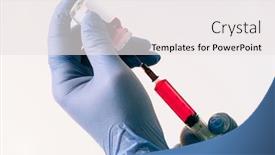  Presentation with covid vaccine - PPT layouts having syringe-with-vaccine-pandemic-covid background and a sky blue colored foreground