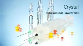  Presentation with capsules pills pill doctor prescription - Audience pleasing slide deck consisting of chinese funeral - marigold garlands using backdrop and a gray colored foreground.