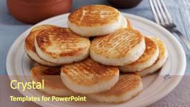  Presentation with rustic - Slide set enhanced with syrniki the traditional russian cheesecakes background and a red colored foreground