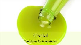  Presentation with ketchup - Colorful presentation theme enhanced with syrup botttle - macro of ketchup spill backdrop and a  colored foreground