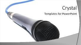  Presentation with cable - Amazing presentation theme having system dynamics - microfon with cable backdrop and a  colored foreground