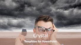  Presentation with system computer - PPT theme enhanced with system maintenance - composite image of portrait background and a coral colored foreground