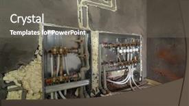  Presentation with evaluation system - Amazing presentation having system of heating close up backdrop and a gray colored foreground