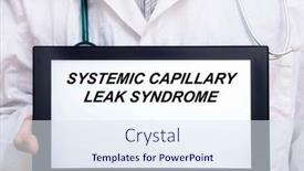  Presentation with systemic disease - PPT theme featuring systemic-capillary-leak-syndrome-doctor background and a sky blue colored foreground